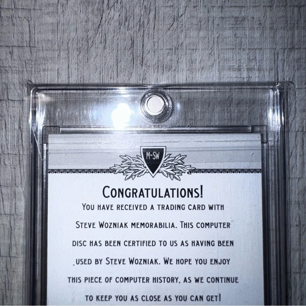 2012 Upper Deck Goodwin Champions Steve Wozniak Authentic Memorabilia DT63C